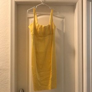 Beautiful yellow Calvin Klein satin dress